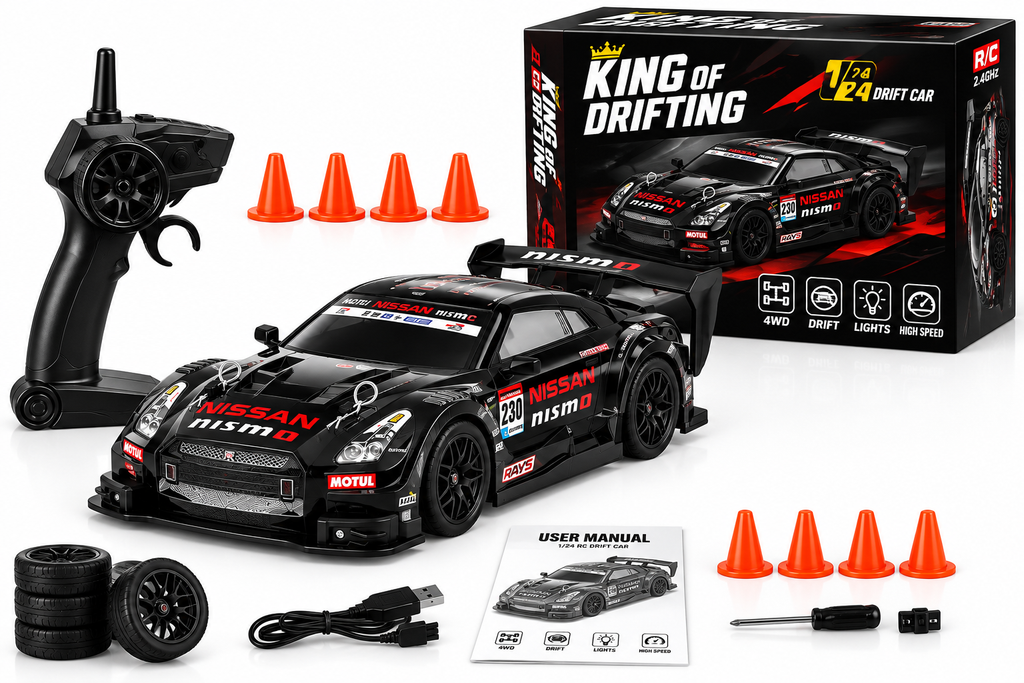 Mini 1/24 RC Drift Car – High-Speed 4WD