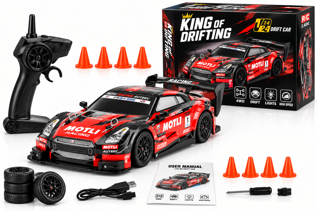 Mini 1/24 RC Drift Car – High-Speed 4WD